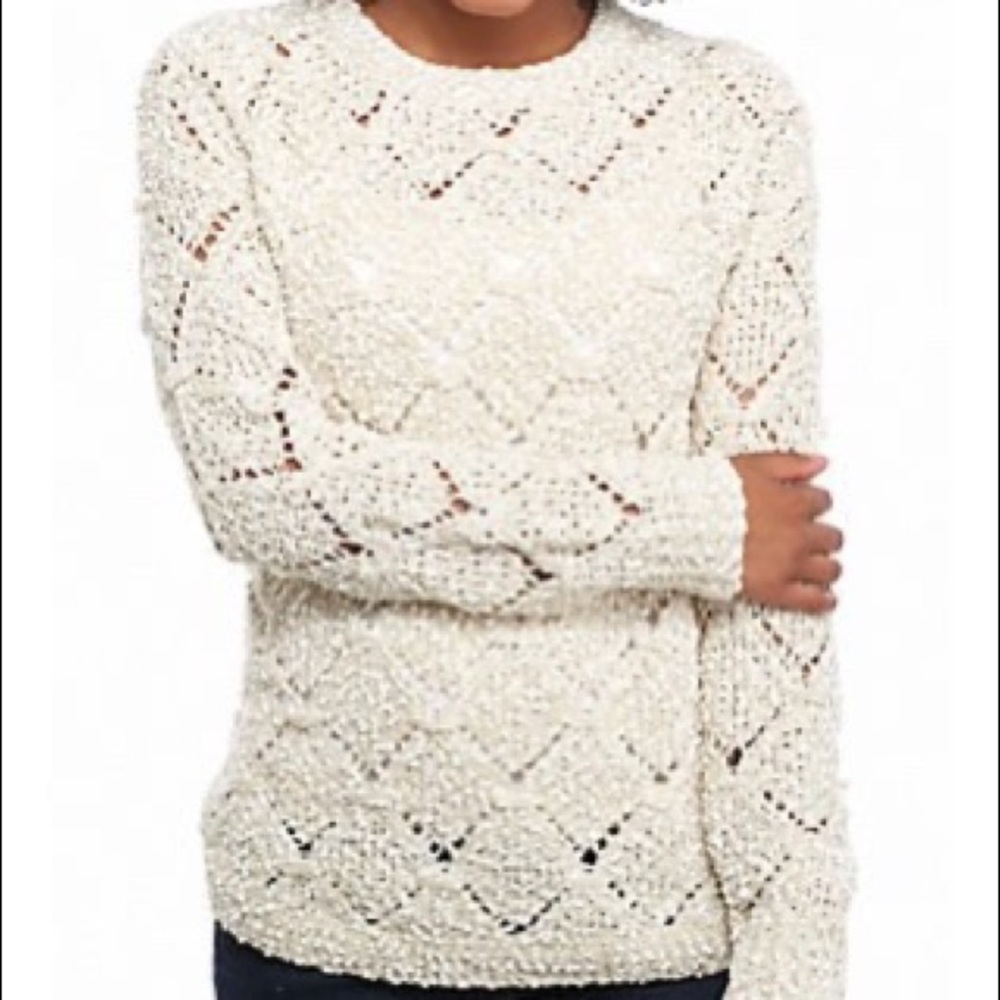 Oh M G! Chenille Open Tunic Sweater, small